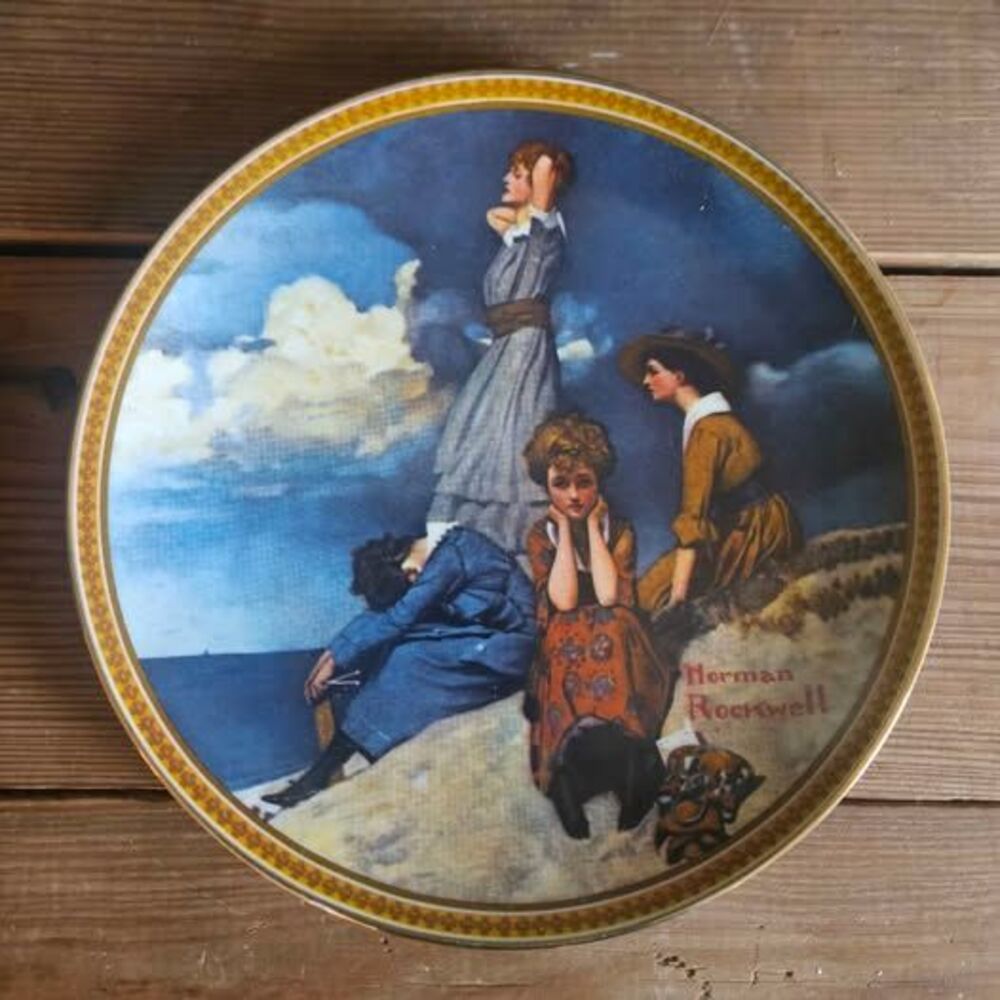 Vintage 1982 Norman Rockwell Waiting on the Shore Knowles Collector Plate